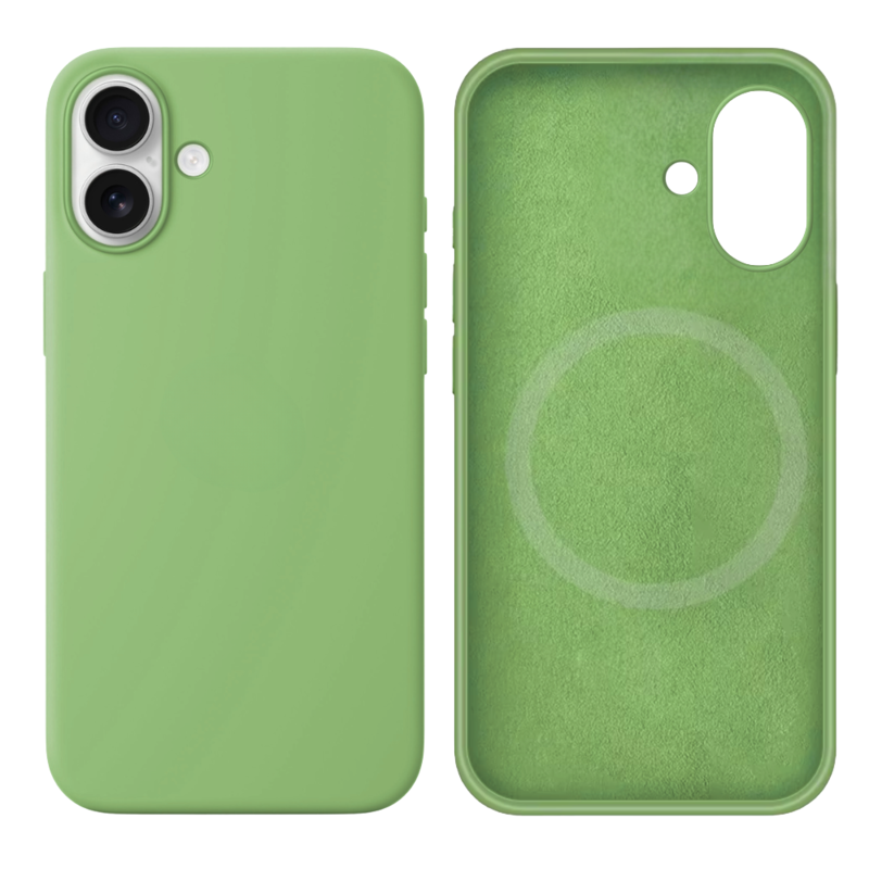 LindeCovers iPhone 16 Silikonecover - MagSafe Kompatibel 1 Mint Green