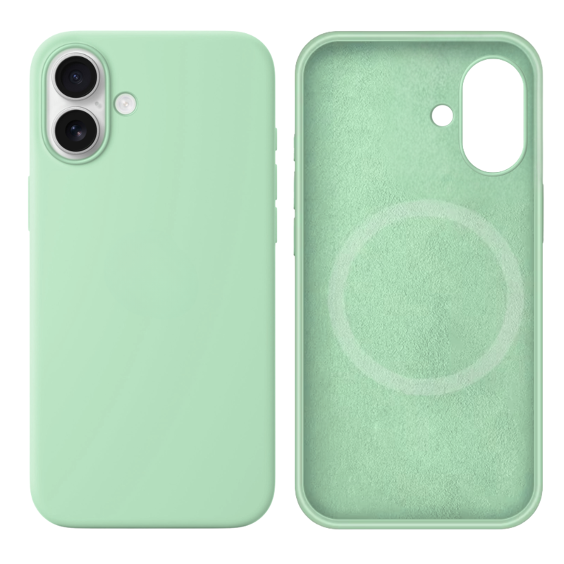 LindeCovers iPhone 16 Silikonecover - MagSafe Kompatibel 68 Pistachio