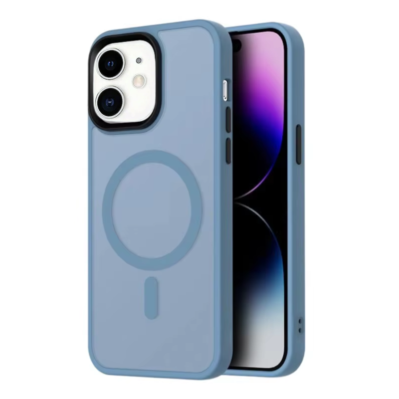 LindeCovers iPhone 11 Transparent Cover - MagSafe Kompatibel 03 Sierra Blue