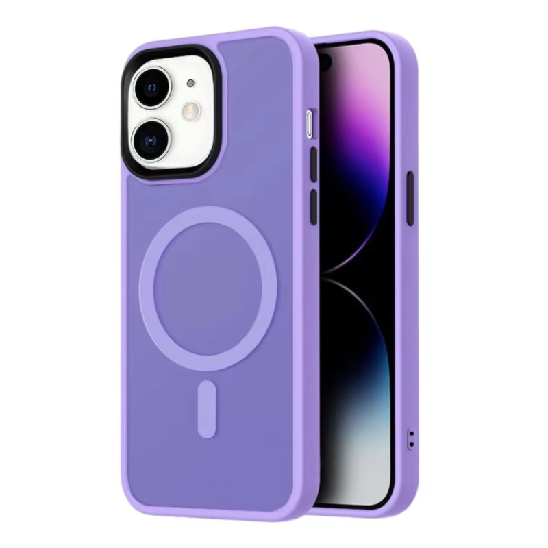 LindeCovers iPhone 11 Transparent Cover - MagSafe Kompatibel 05 Light Purple