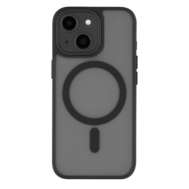 LindeCovers iPhone 14 Plus Premium Transparent Cover - MagSafe Kompatibel 08 Black