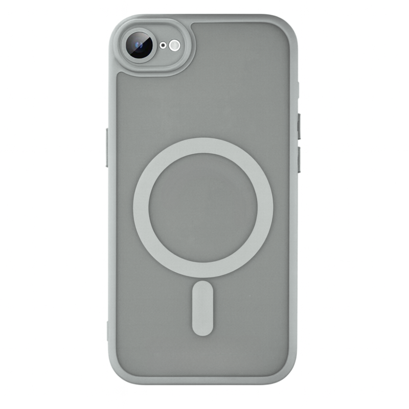 LindeCovers iPhone 16e Premium Transparent Cover - MagSafe Kompatibel 04 Gray