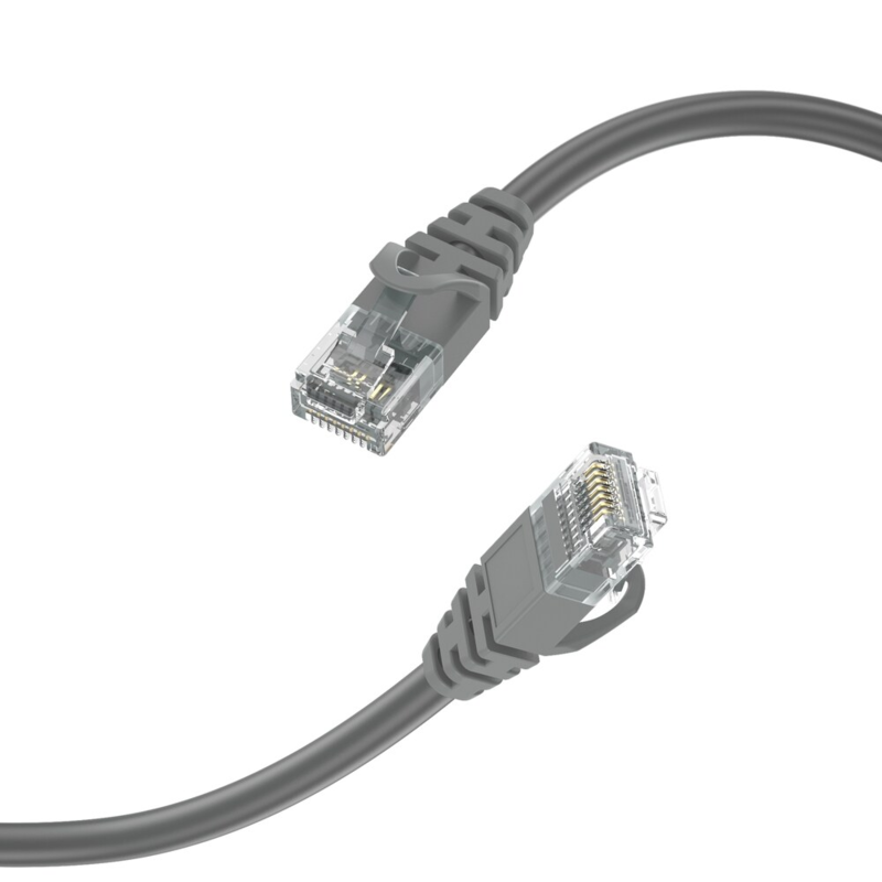 LindeCables CAT6 U/UTP Netværkskabel - 1 m Grå