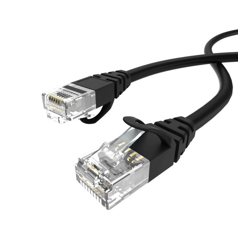LindeCables CAT6 U/UTP Netværkskabel - 2 m Sort