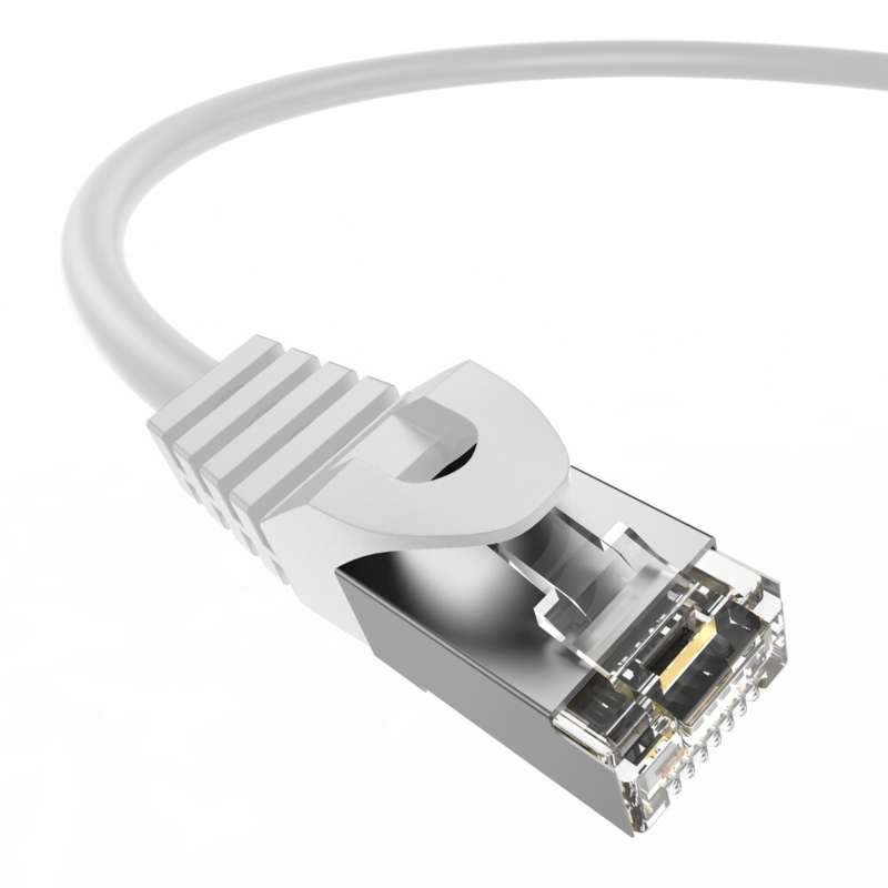 LindeCables CAT6A S/FTP Netværkskabel - 0.5 m Hvid