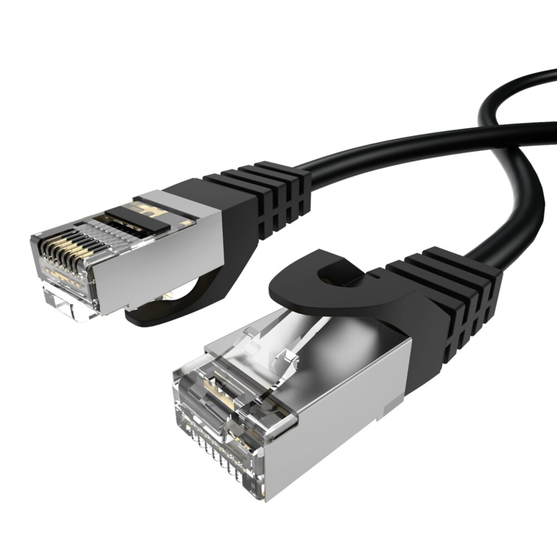 LindeCables CAT6A S/FTP Netværkskabel - 2 m Sort