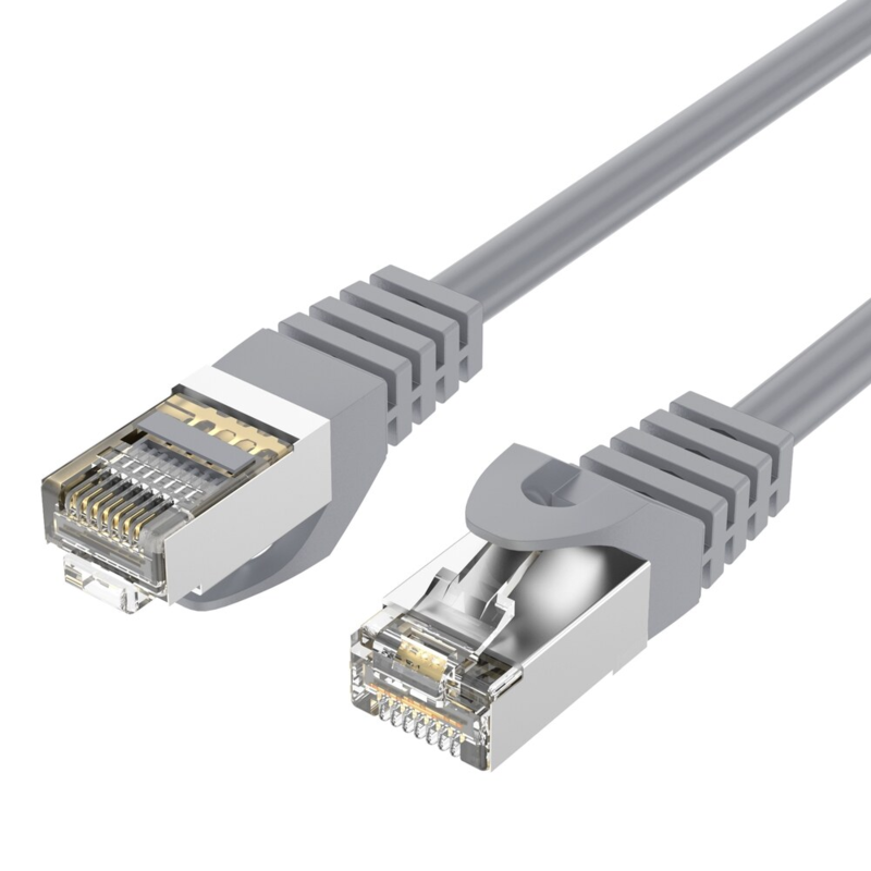 LindeCables CAT6A S/FTP Netværkskabel - 3 m Grå