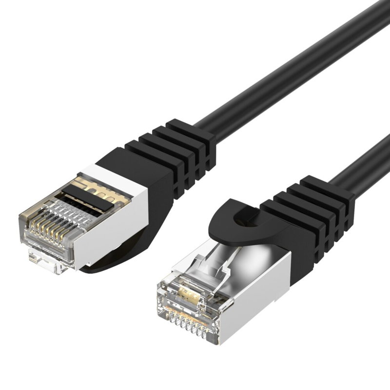 LindeCables CAT6A S/FTP Netværkskabel - 3 m Sort