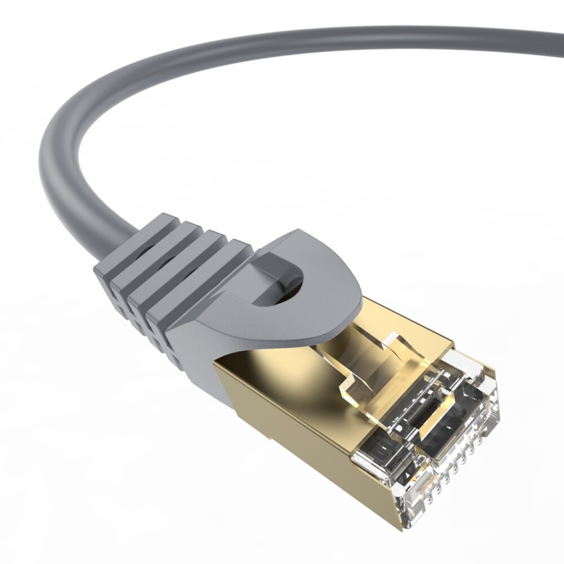 LindeCables CAT7 S/FTP Netværkskabel - 0.5 m Grå