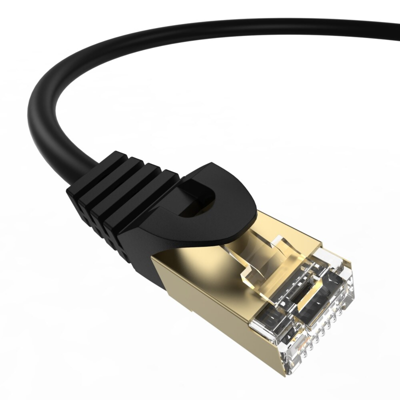 LindeCables CAT7 S/FTP Netværkskabel - 0.5 m Sort