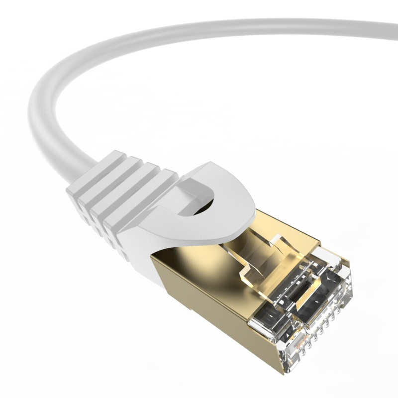 LindeCables CAT7 S/FTP Netværkskabel - 0.5 m Hvid