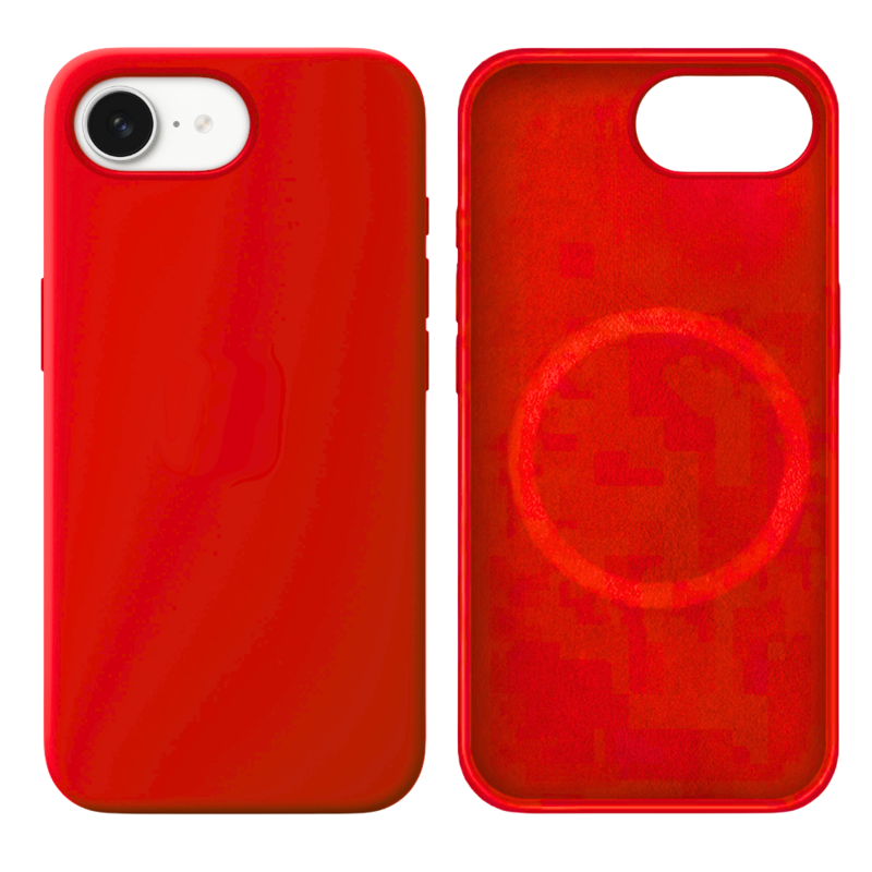 LindeCovers iPhone 16e Silikonecover - MagSafe Kompatibel 14 Red