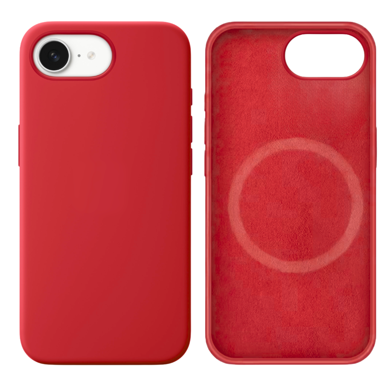 LindeCovers iPhone 16e Silikonecover - MagSafe Kompatibel 39 Cranberry