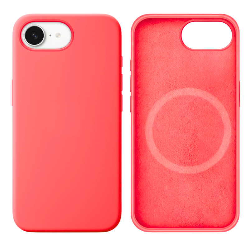 LindeCovers iPhone 16e Silikonecover - MagSafe Kompatibel 29 Peach