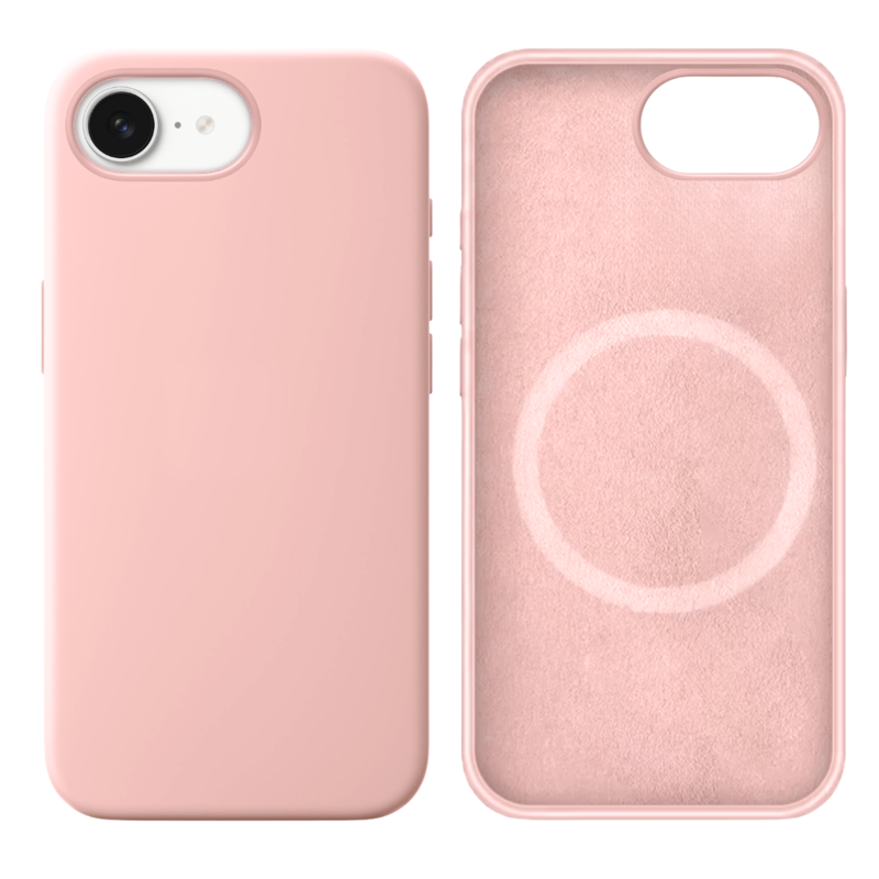 LindeCovers iPhone 16e Silikonecover - MagSafe Kompatibel 19 Pink Sand