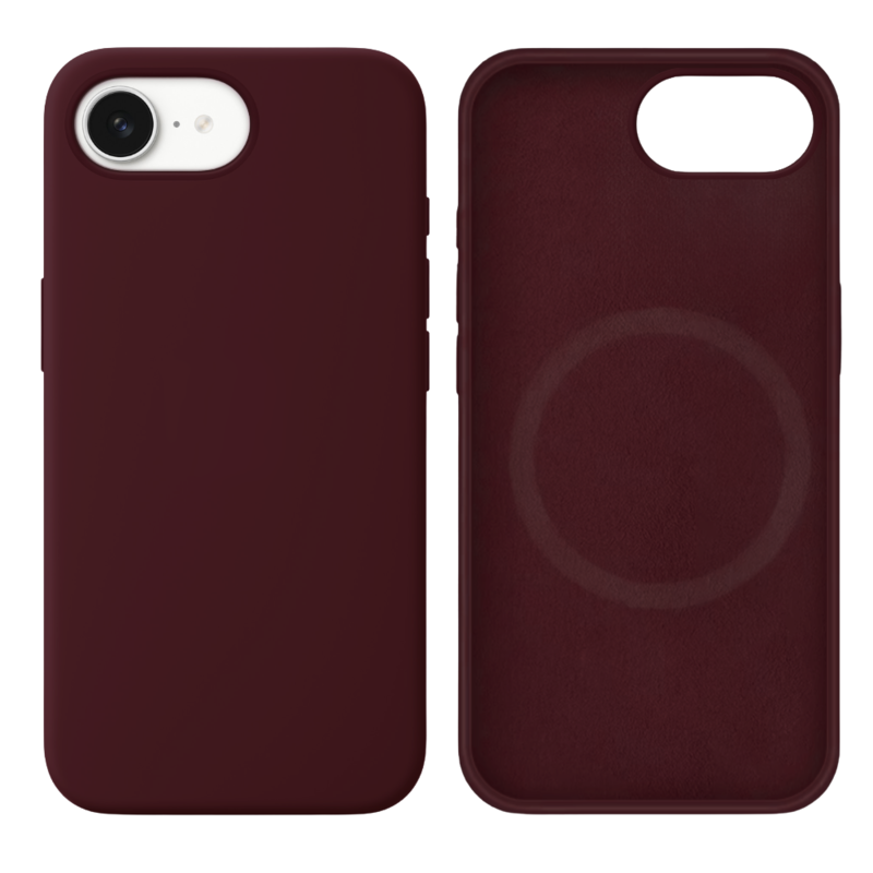 LindeCovers iPhone 16e Silikonecover - MagSafe Kompatibel 67 Plum