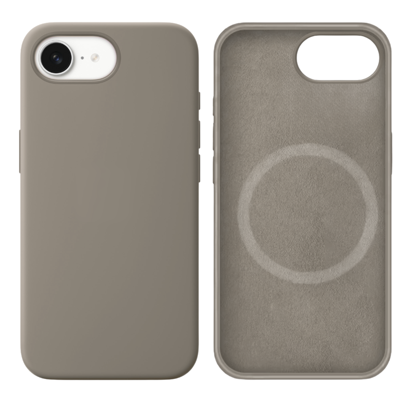 LindeCovers iPhone 16e Silikonecover - MagSafe Kompatibel 23 Pebble