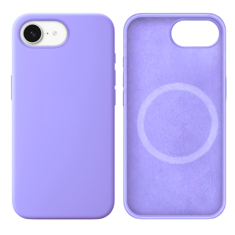 LindeCovers iPhone 16e Silikonecover - MagSafe Kompatibel 41 Light Purple