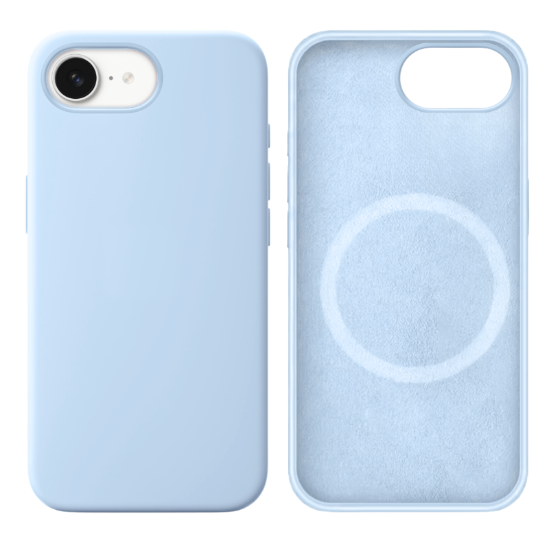 LindeCovers iPhone 16e Silikonecover - MagSafe Kompatibel 43 New Sky Blue