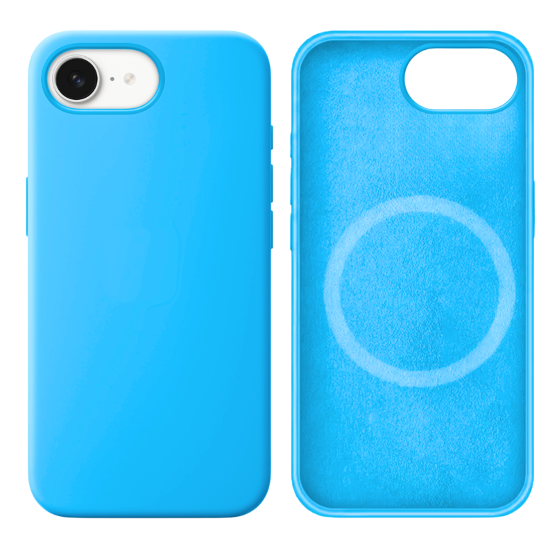 LindeCovers iPhone 16e Silikonecover - MagSafe Kompatibel 16 Blue