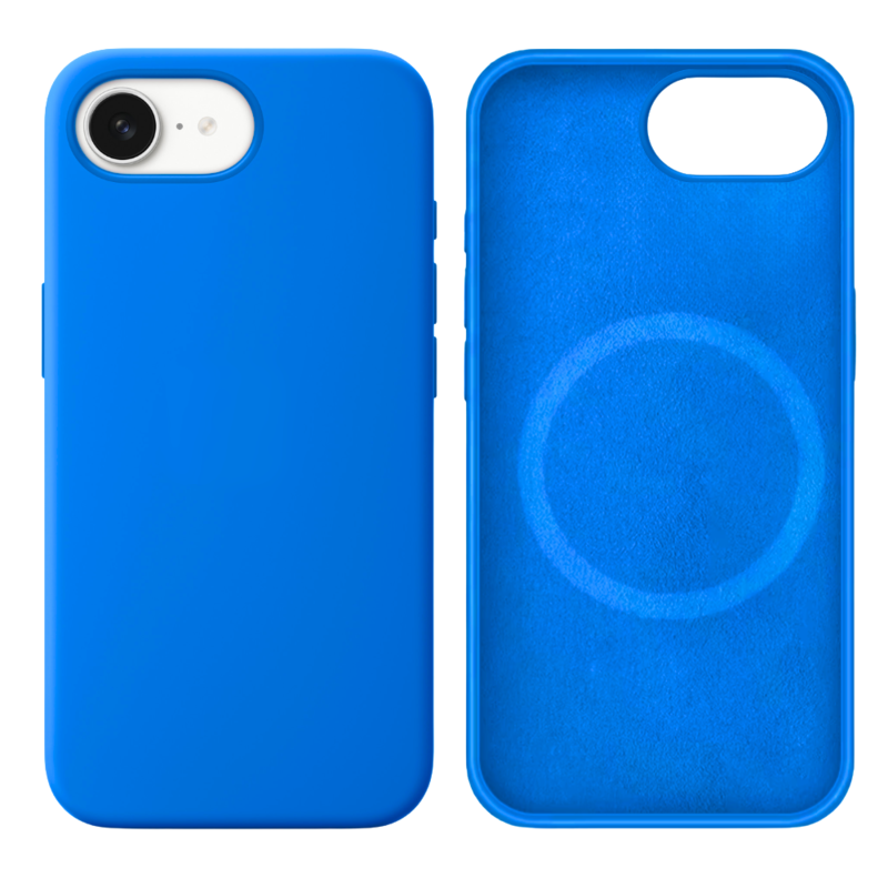 LindeCovers iPhone 16e Silikonecover - MagSafe Kompatibel 70 Mediterranean Blue