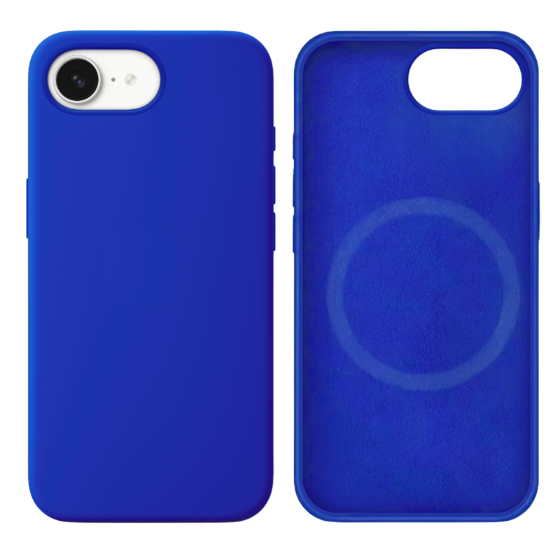 LindeCovers iPhone 16e Silikonecover - MagSafe Kompatibel 40 Gemstone Blue