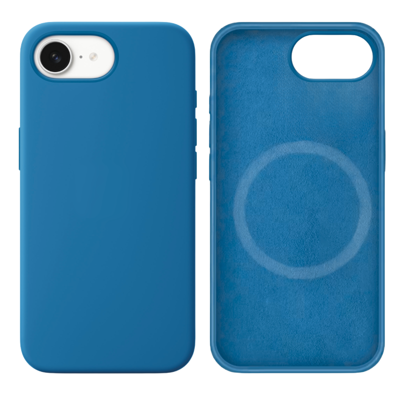 LindeCovers iPhone 16e Silikonecover - MagSafe Kompatibel 38 Cowboy Blue