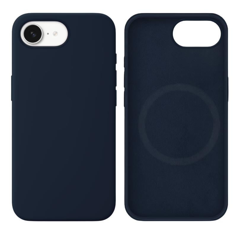 LindeCovers iPhone 16e Silikonecover - MagSafe Kompatibel 8 Midnight Blue