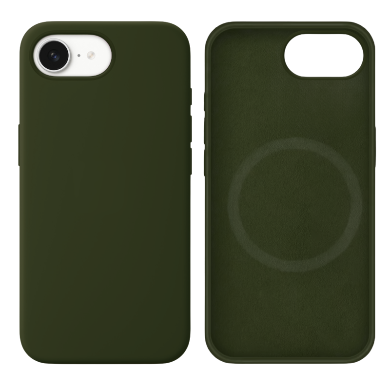 LindeCovers iPhone 16e Silikonecover - MagSafe Kompatibel 48 Pine Forest Green