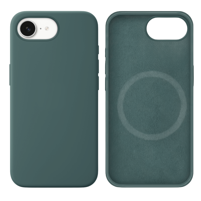LindeCovers iPhone 16e Silikonecover - MagSafe Kompatibel 58 Pine Needle Green