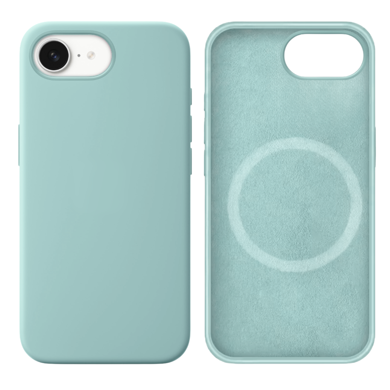 LindeCovers iPhone 16e Silikonecover - MagSafe Kompatibel 17 Gemstone Green