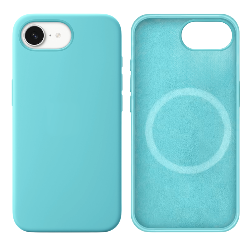 LindeCovers iPhone 16e Silikonecover - MagSafe Kompatibel 21 Ice Aquamarine