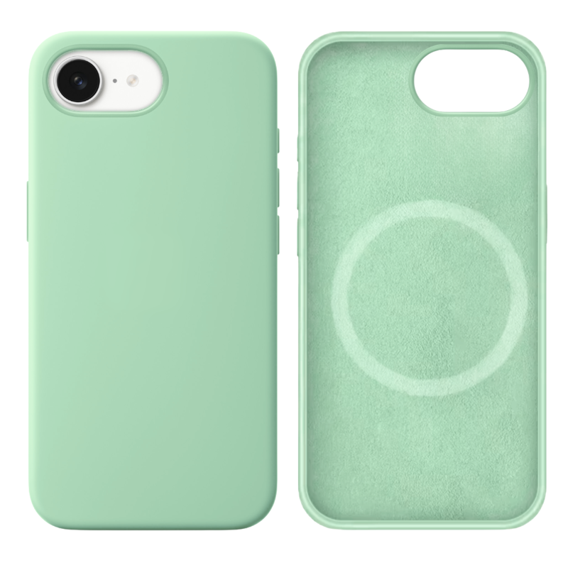 LindeCovers iPhone 16e Silikonecover - MagSafe Kompatibel 68 Pistachio