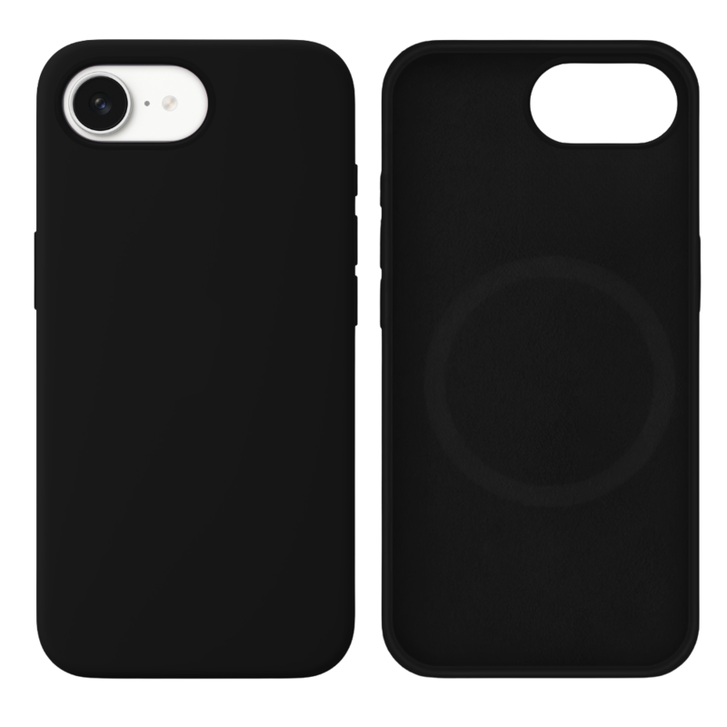 LindeCovers iPhone 16e Silikonecover - MagSafe Kompatibel 18 Black