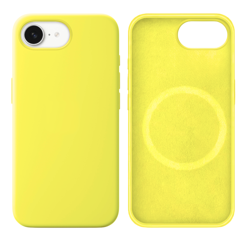 LindeCovers iPhone 16e Silikonecover - MagSafe Kompatibel 32 Shiny Yellow