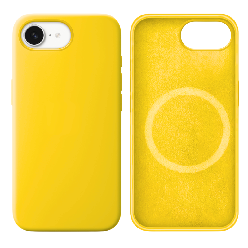 LindeCovers iPhone 16e Silikonecover - MagSafe Kompatibel 55 Light Yellow