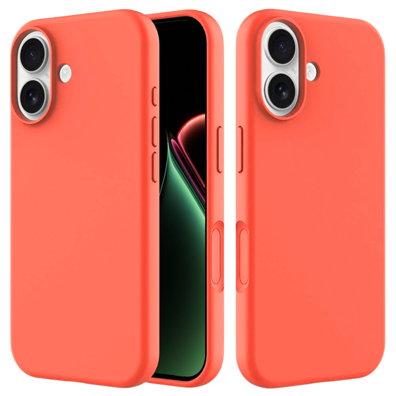 LindeCovers iPhone 17 - Silikonecover 65 Pink Orange