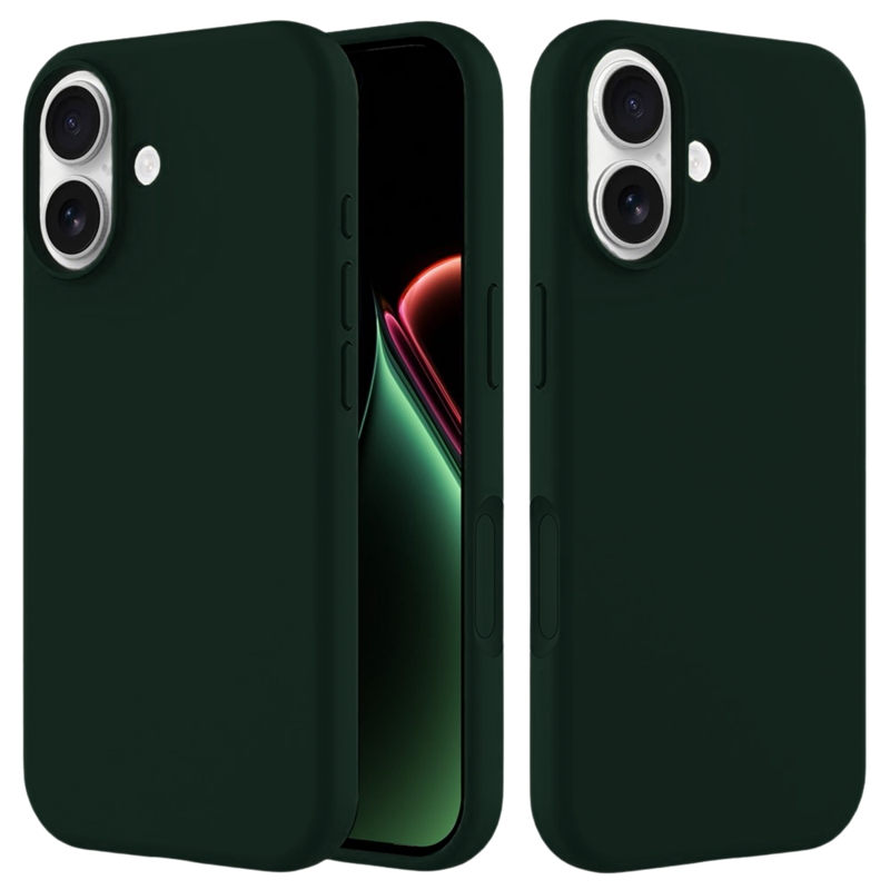 LindeCovers iPhone 17 - Silikonecover 49 Green Black