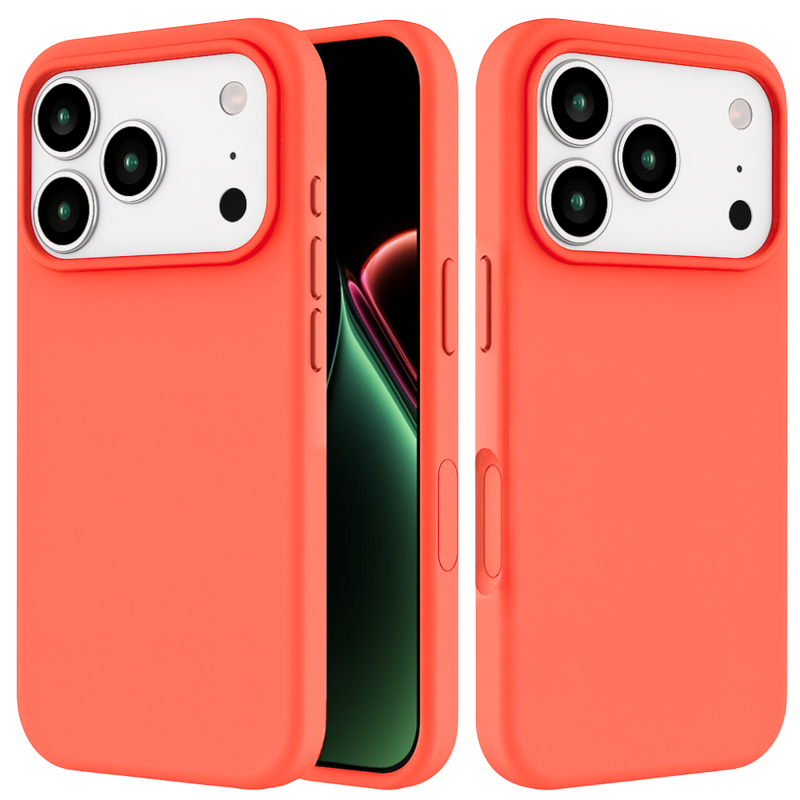 LindeCovers iPhone 17 Pro - Silikonecover 65 Pink Orange
