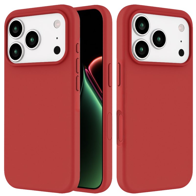 LindeCovers iPhone 17 Pro - Silikonecover 25 Camellia Red