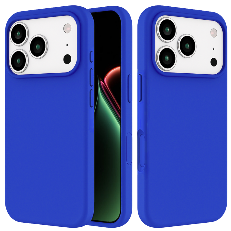 LindeCovers iPhone 17 Pro - Silikonecover 40 Gemstone Blue