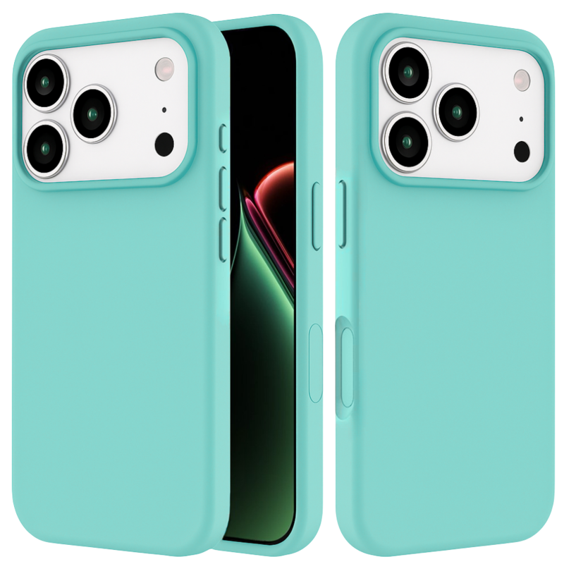 LindeCovers iPhone 17 Pro - Silikonecover 21 Ice Aquamarine