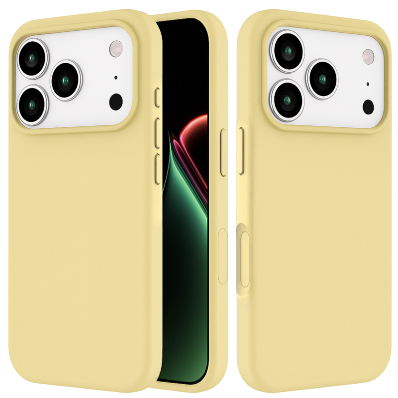 LindeCovers iPhone 17 Pro Max - Silikonecover 51 Milk Yellow