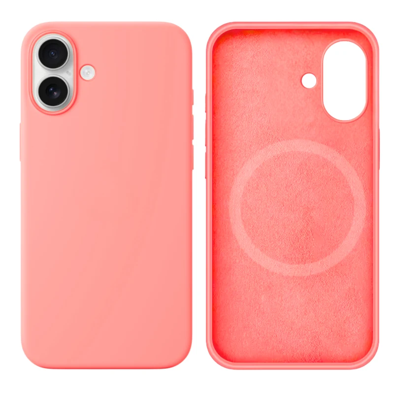LindeCovers iPhone 17 Silikonecover - MagSafe Kompatibel 12 Pink