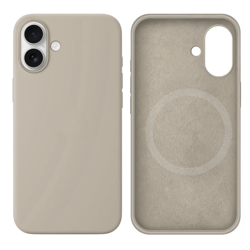 LindeCovers iPhone 17 Silikonecover - MagSafe Kompatibel 10 Rock Gray