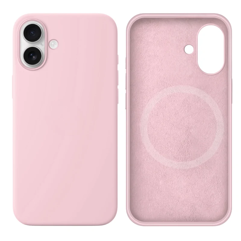 LindeCovers iPhone 17 Silikonecover - MagSafe Kompatibel 75 Gray Pink
