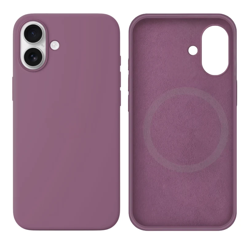 LindeCovers iPhone 17 Silikonecover - MagSafe Kompatibel 62 Black Currant