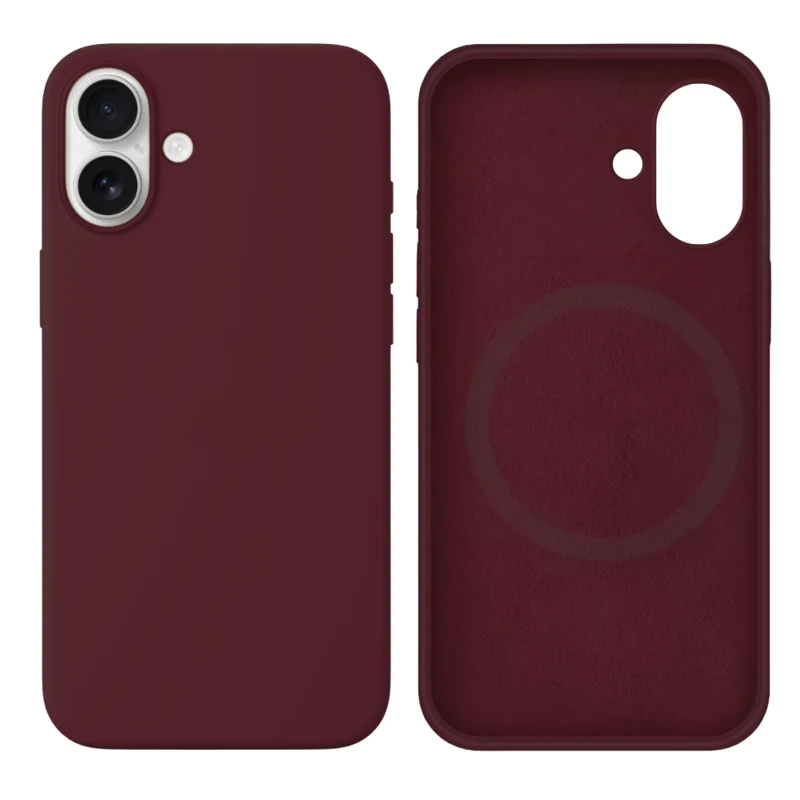 LindeCovers iPhone 17 Silikonecover - MagSafe Kompatibel 67 Plum