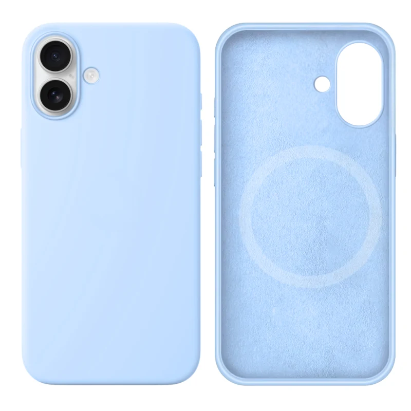 LindeCovers iPhone 17 Silikonecover - MagSafe Kompatibel 43 New Sky Blue