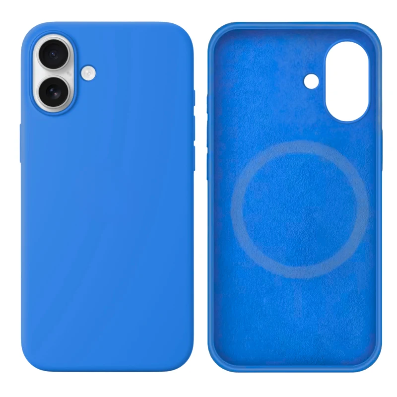 LindeCovers iPhone 17 Silikonecover - MagSafe Kompatibel 3 Deep Lake Blue